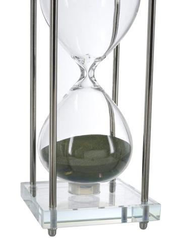 Glass Hourglass With Green Sand 100x100x250