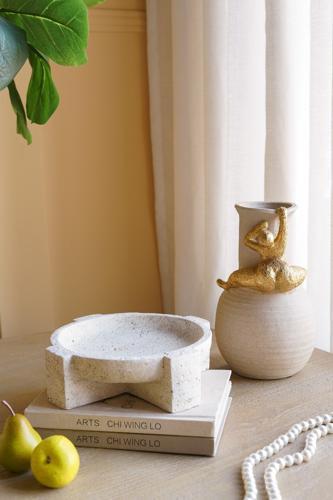 Decorative Concrete Bowl 255x255x77