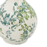 Ceramic Green Floral Vase Set of 3
