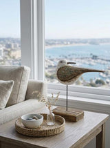 Wooden Seagull Coastal Ornament 180x68x200