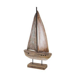 Wooden Yacht Coastal Ornament