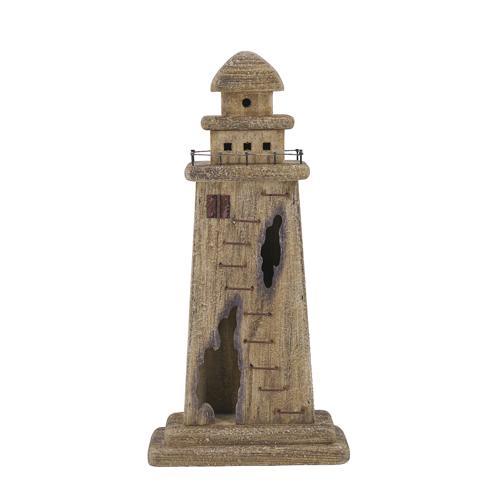 Wooden Lighthouse Coastal Ornament 225x90x450