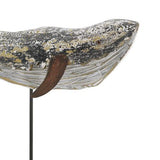 Wooden Whale Coastal Ornament