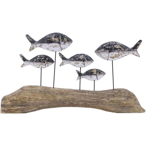 Wooden Fish Coastal Ornament