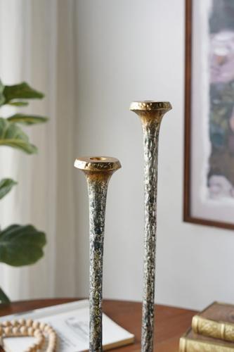 Aluminium Taper Candle Holder 75x75x533