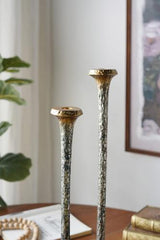 Aluminium Taper Candle Holder 75x75x458