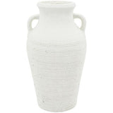 White Terracotta Decorative Urn 200x200x340