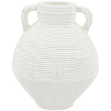 White Terracotta Decorative Urn 205x205x250