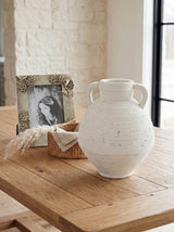 White Terracotta Decorative Urn 205x205x250