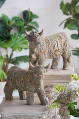 Highland Cow Decorative Figurine 510x235x360