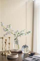 Blue Botanical Painted Glass Vase 203x203x229