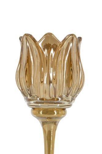 Tulip Glass Candle Holder Set of 3 - SE3154