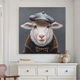 Bad Hair Day Sheep Canvas Wall Art 800x800