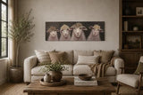 Bad Hair Day 4 Sheep Canvas Wall Art 500x1500