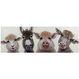 Bad Hair Day Family Canvas Wall Art 3D Faux Hair 500x1500