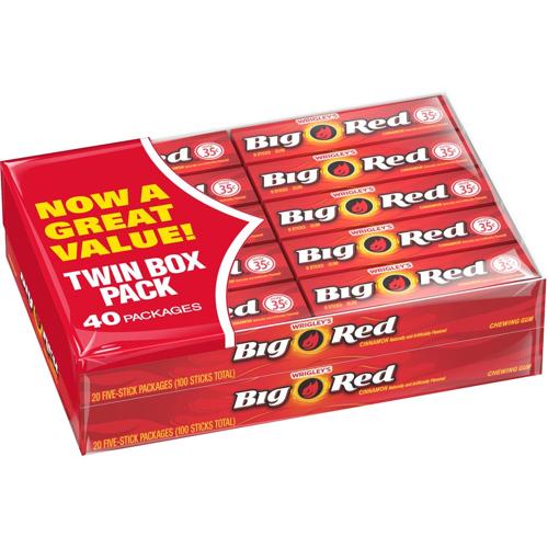 Wrigley’s Big Red Gum 40pk - (Pack of 40)