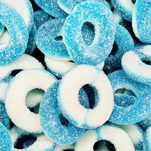 Kiwi Delights Gummy Sour Blueberry Ring  - 2kg Bag