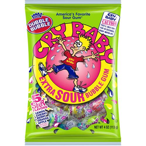Cry Baby Bubble Gum 4oz - (Pack of 12)