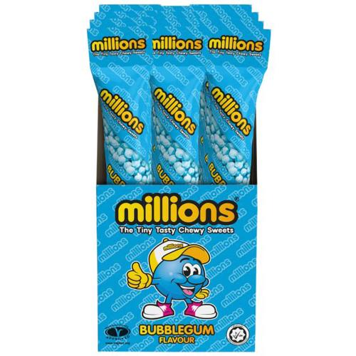 Million Tube Bubblegum 55gm - (Pack of 12)