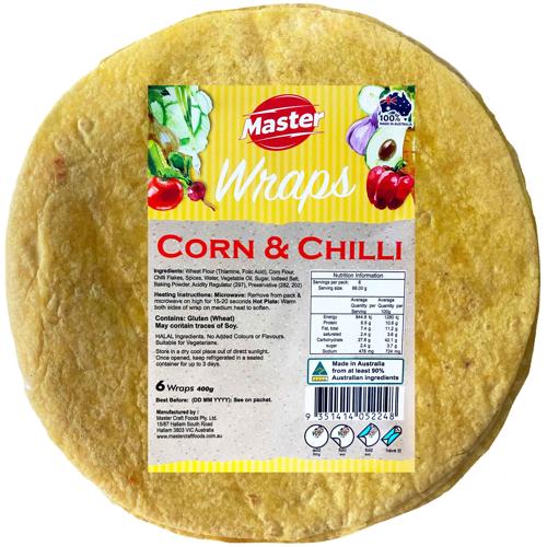Master Corn & Chilli Wraps 6pc - (Pack of 12)