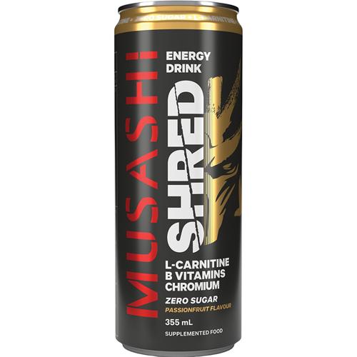 Musashi Shred Energy Passionfruit 355ml - (Pack of 12)