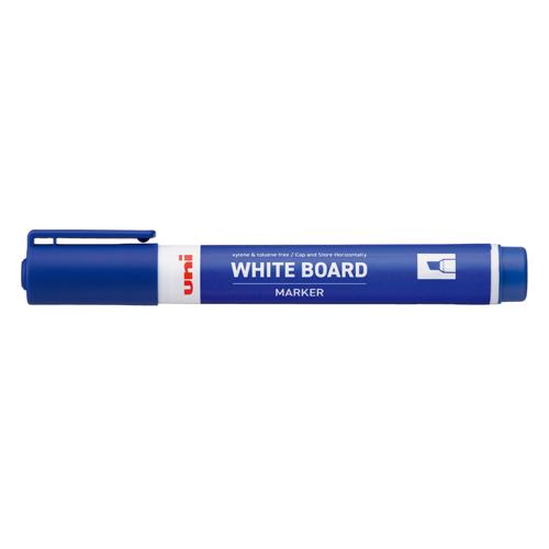 Uni Whiteboard Marker Chisel Blue
