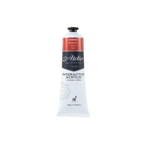 Atelier Acrylic Interactive Paints 80ml Crimson