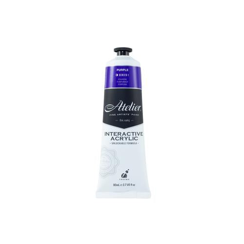 Atelier Acrylic Interactive Paints 80ml Purple