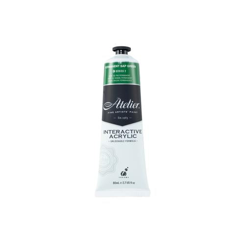 Atelier Acrylic Interactive Paints 80ml Permanent Sap Green