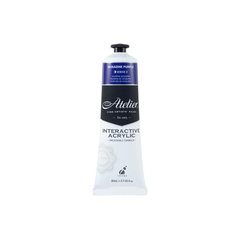 Atelier Acrylic Interactive Paints 80ml Dioxazine Purple