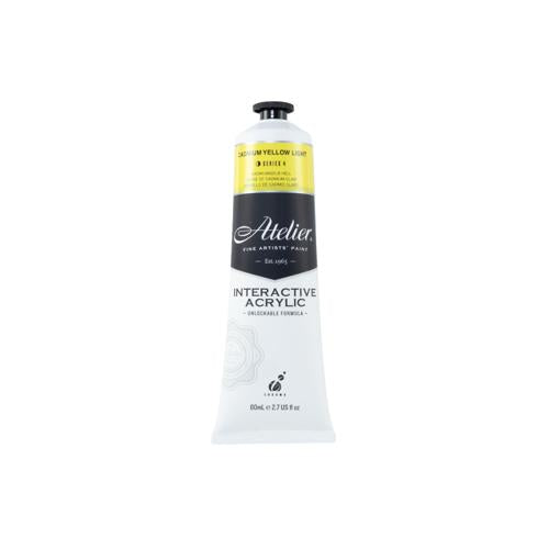 Atelier Acrylic Interactive Paints 80ml Cadmium Yellow Light