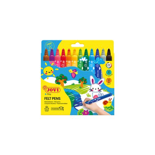 Jovi Washable Maxi Felt-Tip Pen 12 Pack