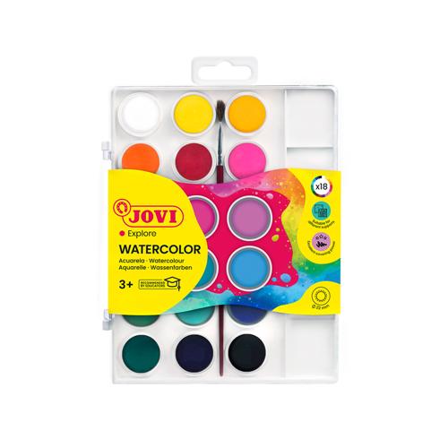 Jovi Watercolour Paint Set 22mm 18 Pack