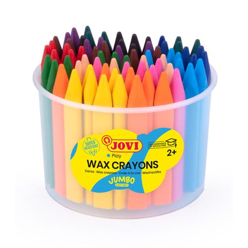 Jovi Triwax Crayon Bucket 72 Pieces