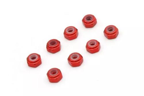 Kyosho Part - MZ Alum Nylock Nut Red (8)