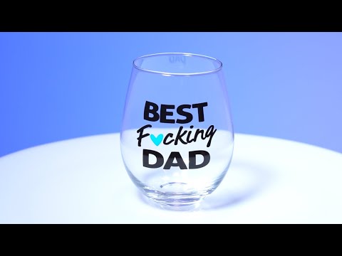 Best F*cking Dad Stemless Wine Glass