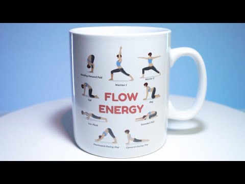 Giant Coffee Mug - Yoga Poses (12.5cm)