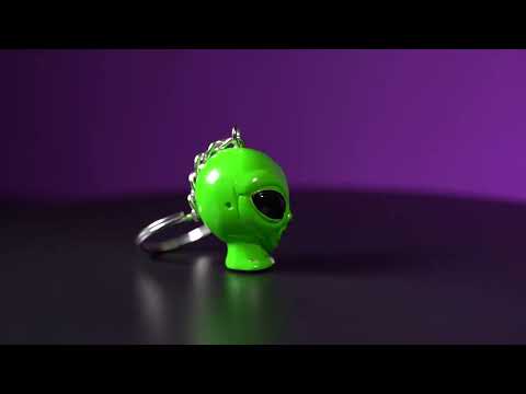 Keychain - Alien (Set of 6)