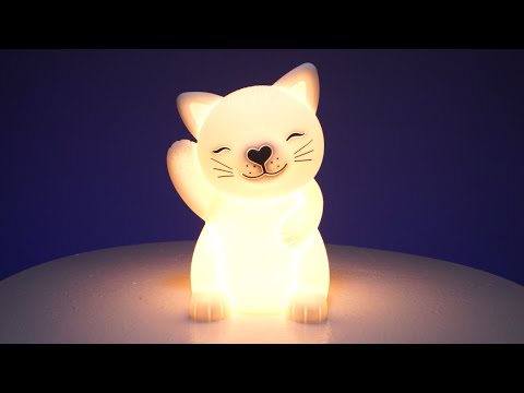 LED Light - Lil Dreamers Cat Soft Touch (12cm)