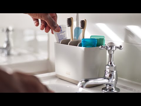 Joseph Joseph EasyStore Large Toothbrush Caddy Ecru