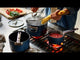 Space 19cm/2.9qt Non-Stick Induction Saucepan & Lid - Joseph Joseph