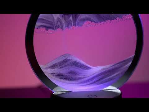 LED Sand Art - Purple (19cm)