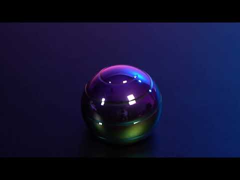 Metallic Rainbow Gyro (3.9 x 3.9 x 3.3cm)