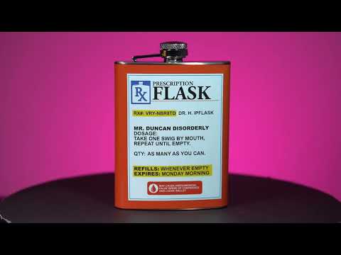 Metal Flask - Prescription (13.5cm)