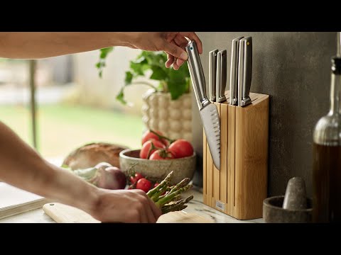 Elevate Steel Knives Bamboo 5 Piece Block - Joseph Joseph
