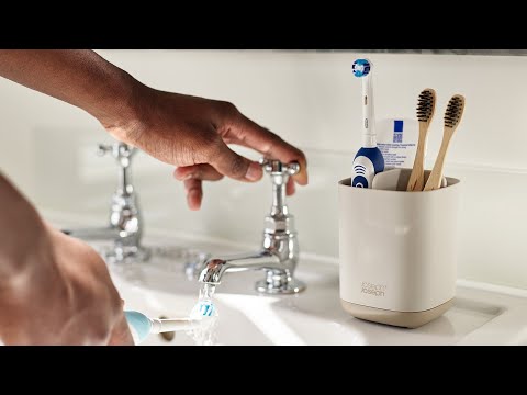 Joseph Joseph - EasyStore Toothbrush Caddy (Grey/White)