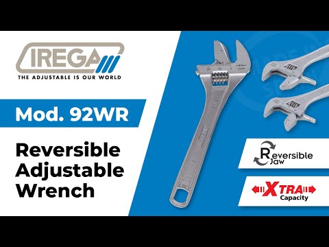 IREGA Reversible Jaw Adjustable Wrench (150mm x 27mm CAP)