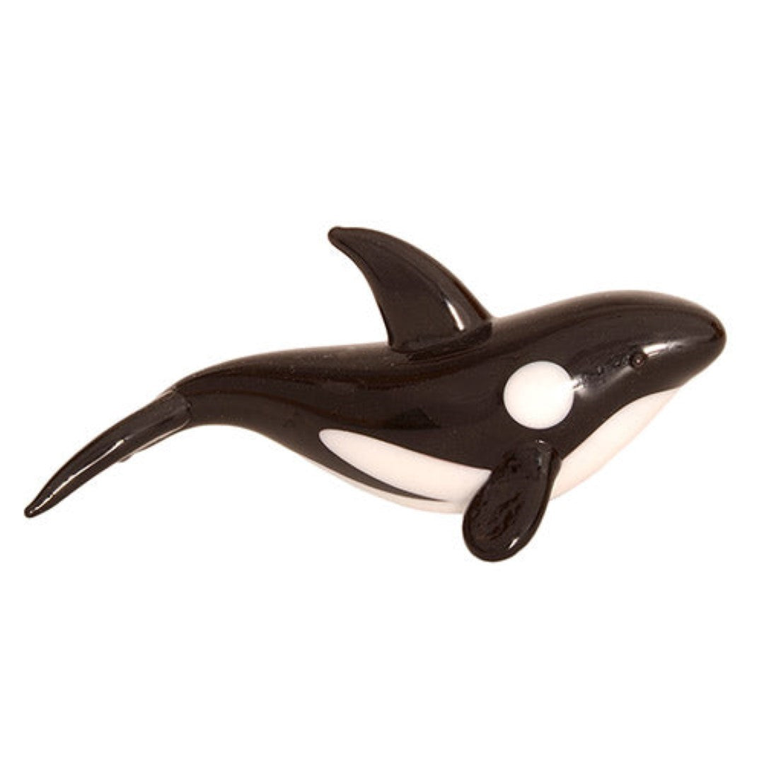 Ornament - Small Glass Orca (77 x  3.6cm)