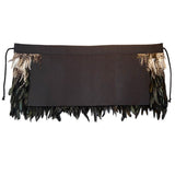 Cape - Half Korowai Black (123 x 40.3cm)