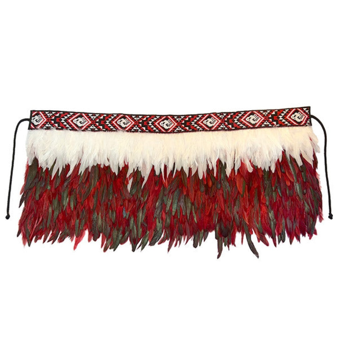 Cape - Half Korowai Red (123 x 40.3cm)